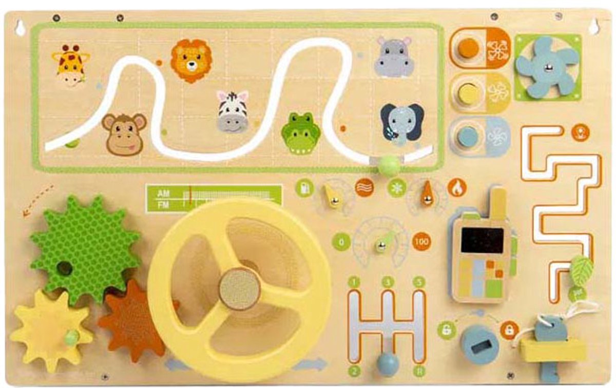 Bigjigs hölzernes Dschungel-Aktivitätsbrett