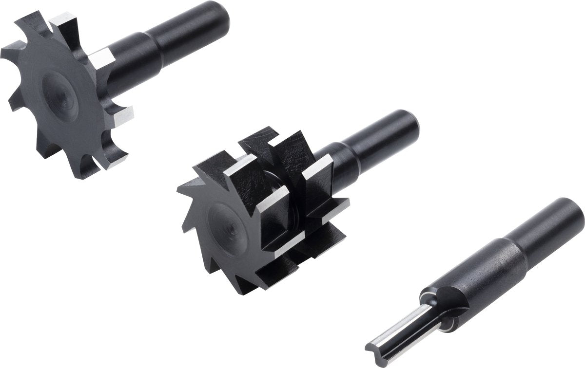 Wolfcraft - Universalfräser-Set 4-teilig - Bohrfräser - Fräser-Set - 3254000