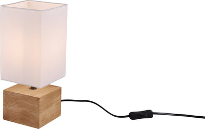 Rl lebe dein Licht Reality Woody - Tischlampe - Natur - exkl. 1x E14 3,5 W - Schnurschalter