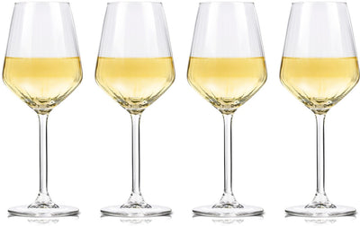 Alpina Weingläser Weißwein – 4 Stück Weißweingläser – Weinglas 38cl – Weinglas-Set – Gläser-Set für Abendessen – Weingläser – klares Glas