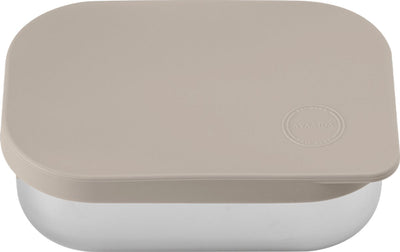 Aya ida aya ida – Lunchbox – Opbergdoos – Meenemen – Brood – Lunch – Salade – RVS – Siliconen Deksel – 900 ml – Cremebeige