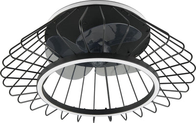 Rl Live Your Light Reality Karlsborg - Ventilator - Schwarz Matt - inkl. 1x SMD 30W