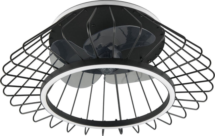 Rl Live Your Light Reality Karlsborg - Ventilator - Schwarz Matt - inkl. 1x SMD 30W