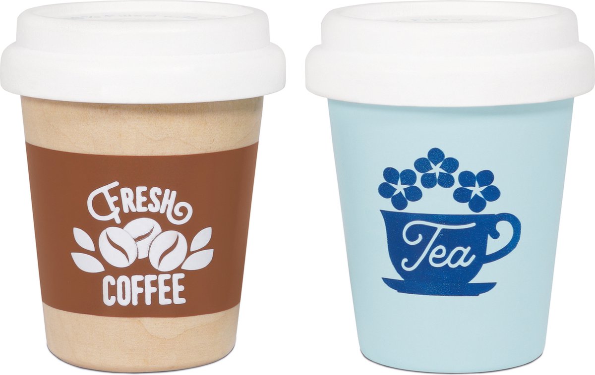 Le Spielzeug aus Tee- und Kaffeetasse