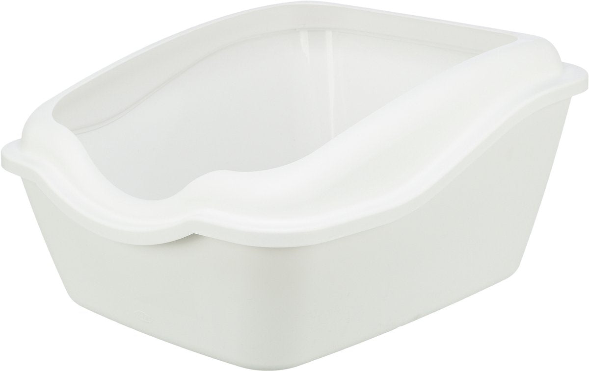 Trixie Cleany Katzentoilette mit weißem Rand – 54 x 45 x 29 cm