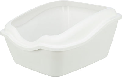 Trixie Cleany Katzentoilette mit weißem Rand – 54 x 45 x 29 cm