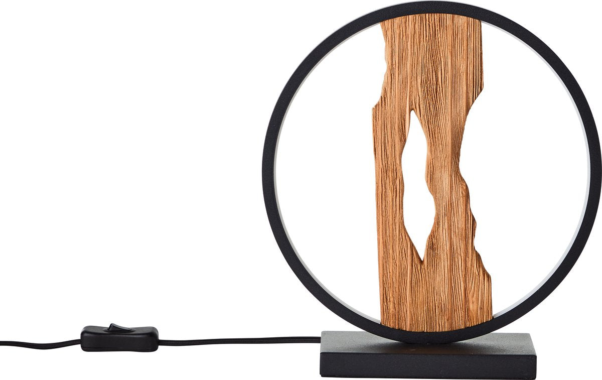Brilliant Chaumont – Tischlampe – LED 7,5 W 3000 K – schwarzes Holz