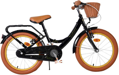 Volare Ashley Kinderfahrrad – Mädchen – 18 Zoll – Schwarz – zwei Handbremsen