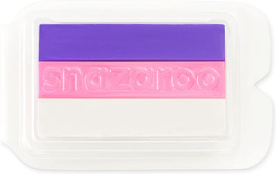 Snazaroo 1117001 Split Cake Floral 3-Farben-Gesichtsfarbe – lila rosa weiße Gesichtsfarbe, hautfreundlich waschbar