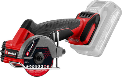 Einhell Profi-Akku-Schneidemaschine TP-CO 18 76-C Li BL Solo – Power X-Change – 18 V Li-Ion – ø76 mm – max. Schnitttiefe: 16 mm - 20.000 t min - inkl. 1x Diamant-Trennscheibe, 3x dünne Trennscheibe - exkl. Akku und Ladegerät