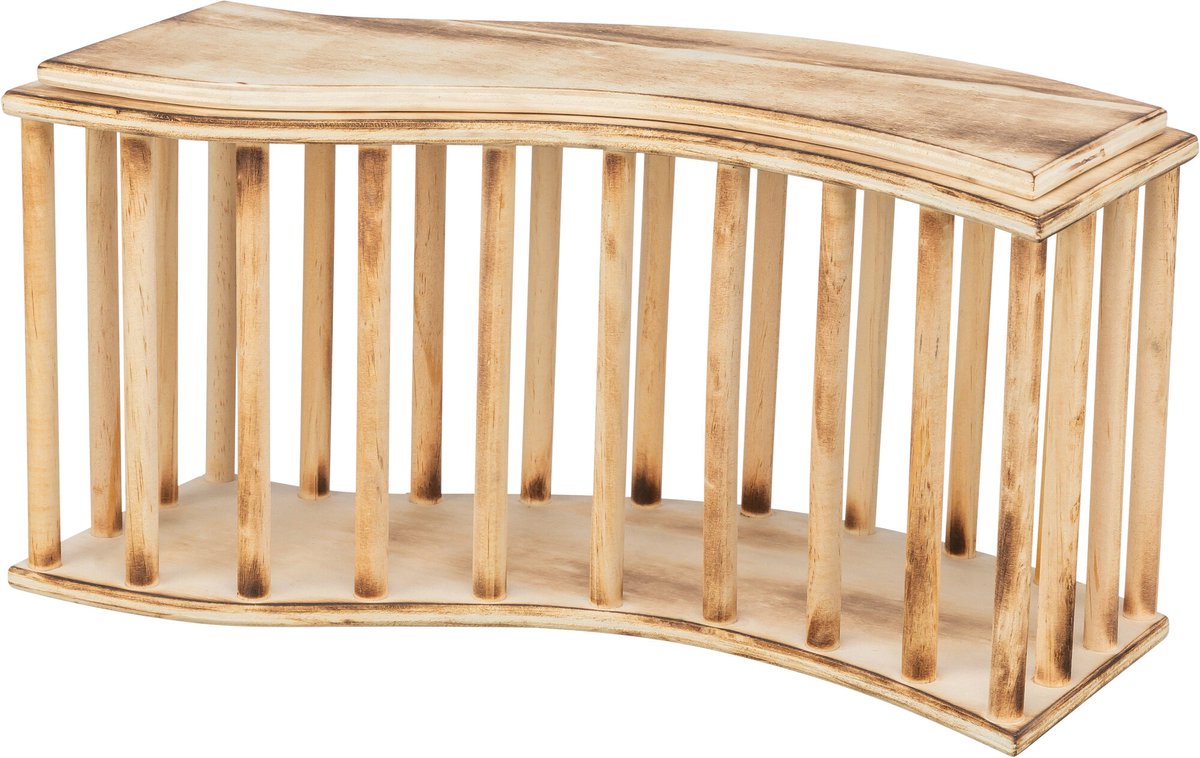 Trixie Hay Rack mit Deckelholz geflochten