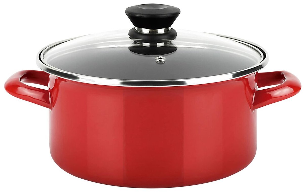 Fagor Kochtopf Optimax rot emaillierter Stahl (ø 20 x 10 cm)