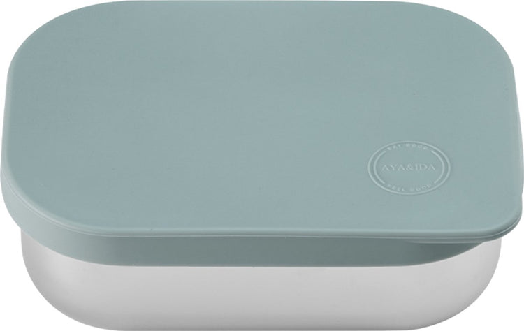 Aya ida aya ida - Lunchbox - Aufbewahrungsbox - Mitnehmen - Brot - Mittagessen - Salat - Edelstahl - Silikondeckel - 900 ml - Mintgrün