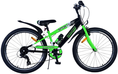 Volare Sportivo Kinderbike Jungen 24 Zoll 7 Geschwindigkeit schwarz Grün
