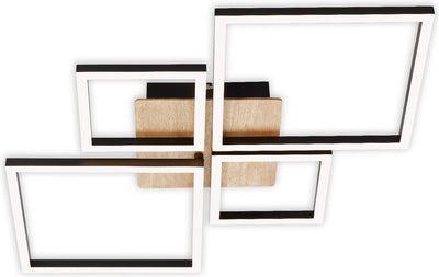 Briloner Gestell - LED-Deckenleuchte - dimmbare Deckenleuchte - drehbar - Memory-Funktion - 48w