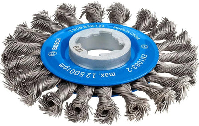 Bosch Zubehör Tellerbürste schwer für Metall-X-Lock, gedreht, 115 mm, 0,5 mm, 12 mm 2608620731 1 Stück(e)
