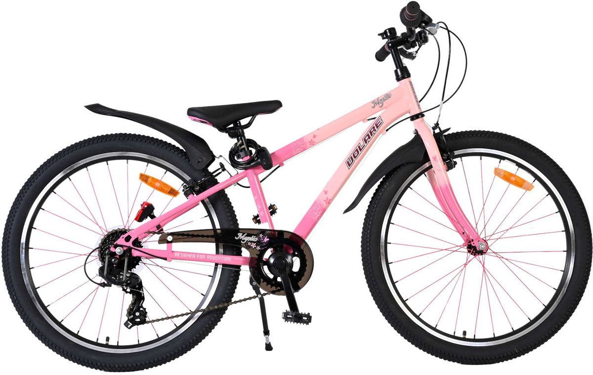 Volare Mystic Kinderfahrrad – 24 Zoll – Pink – 7 Gänge