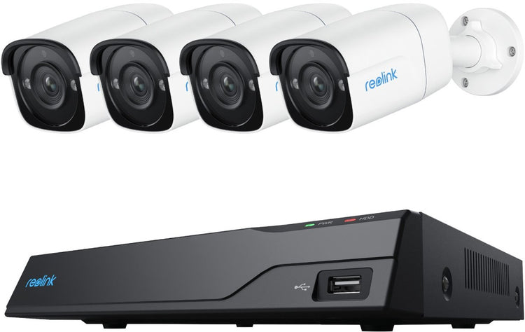 Reolink NVS8-5MB4 – 5-MP-Sicherheitskamerasystem, 8-Kanal-NVR mit integrierter 2-TB-Festplatte, Erkennung von Personen, Fahrzeugen, Tieren