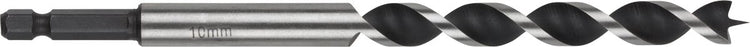 Wolfcraft – 10-mm-Schlangenbohrer für Holzbalken – 165 mm – Holzbohrer mit Sechskantschaft – Sechskant – 7133000