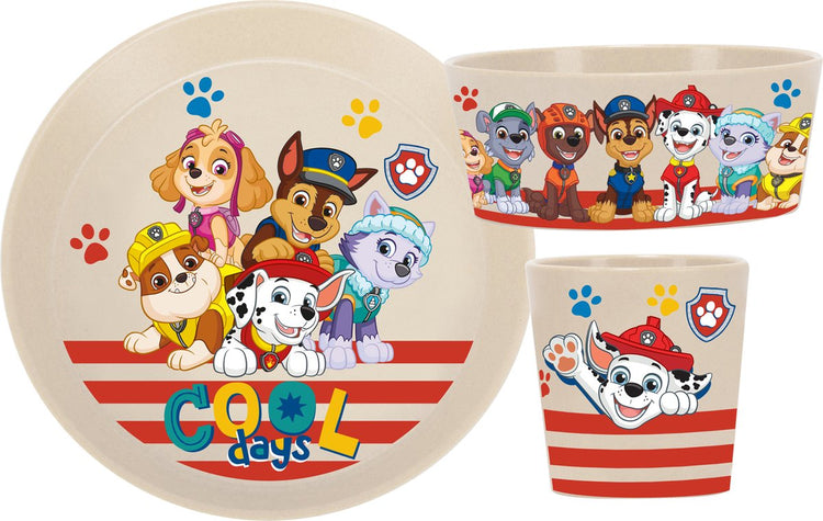 Koziol Frühstücksset Paw Patrol, 3er-Set, Bio, Beige - | verbinden