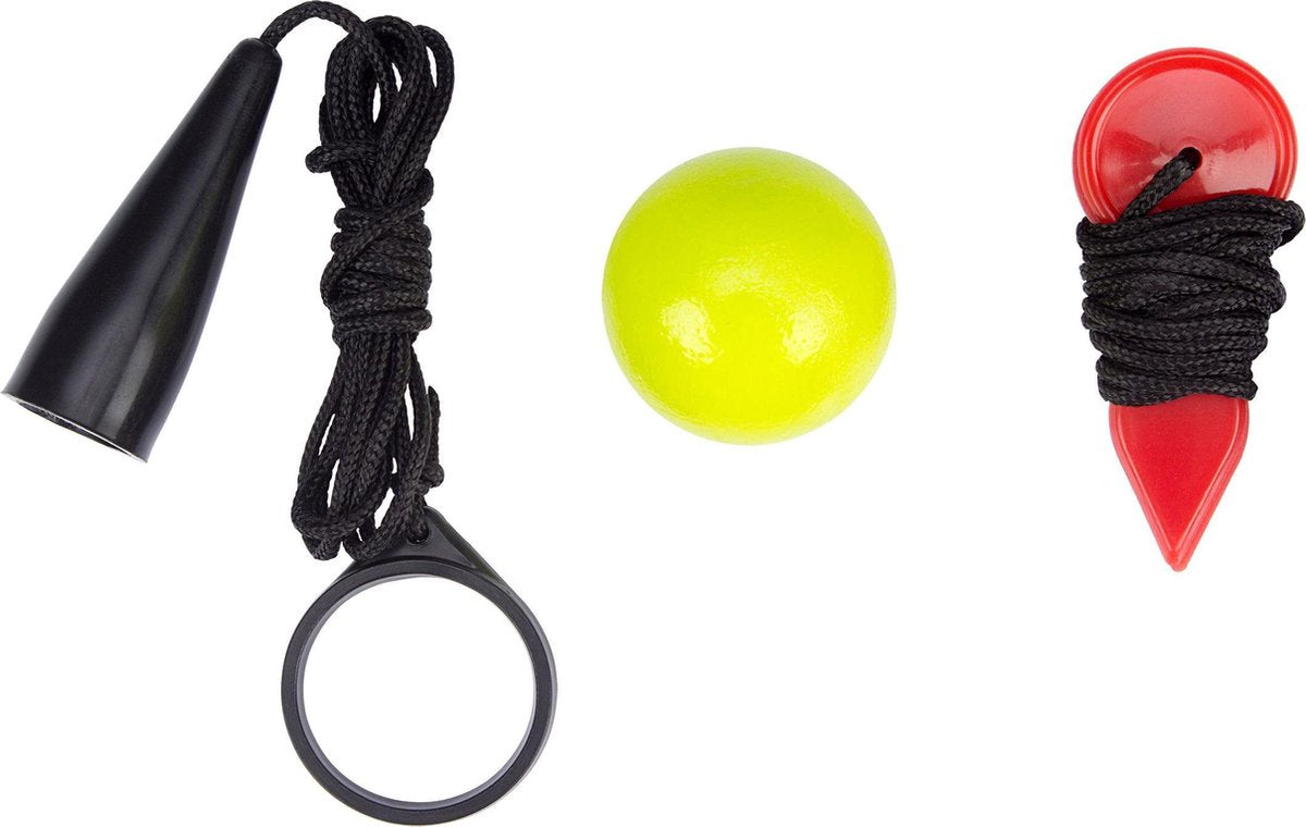Holen Sie sich das Go-Jeu-de-Boule-Zubehörset – rot, fluoreszierend, gelb und schwarz