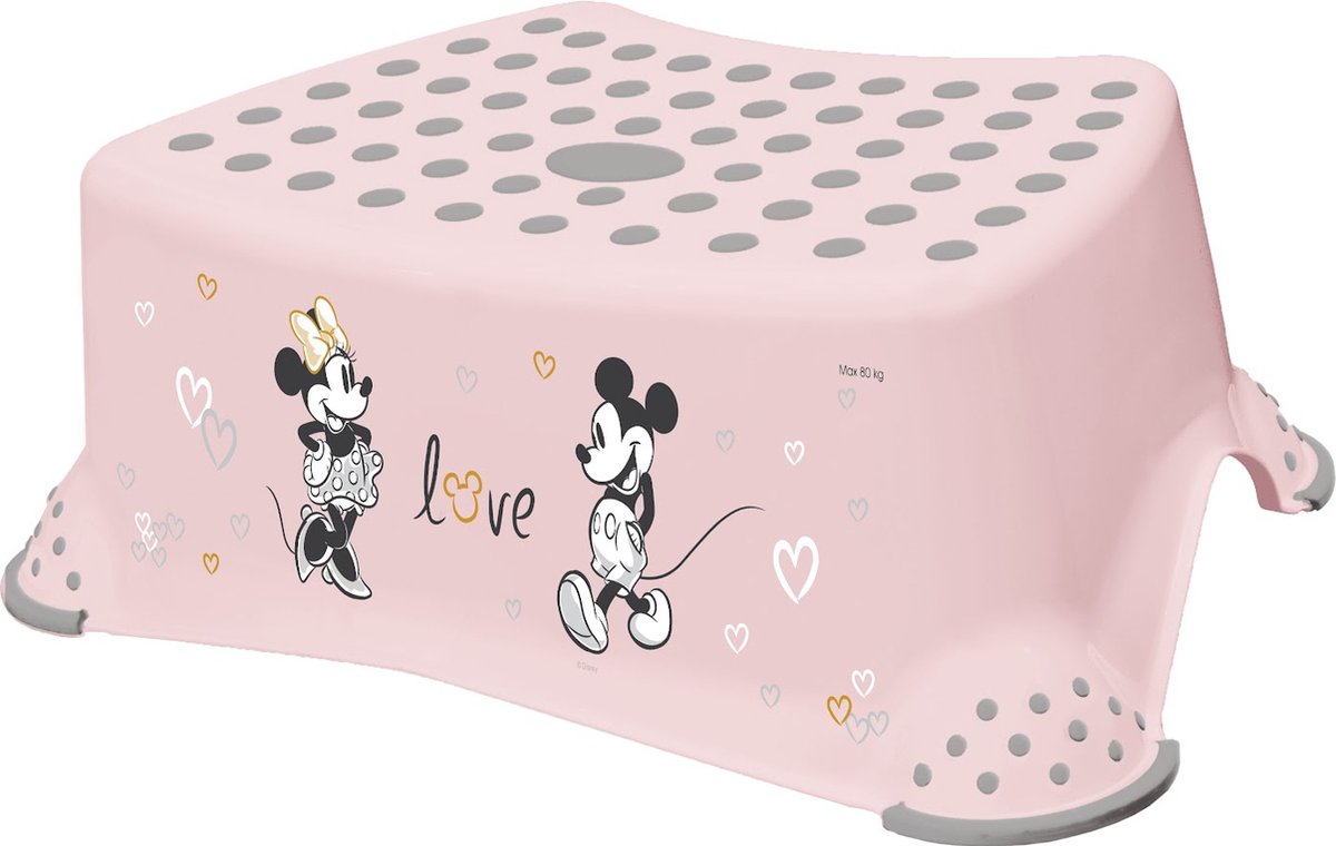 Keeper Minnie Mouse Tritthocker – rosa – für Toilettentraining und Zähneputzen