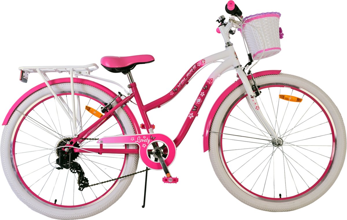 Volare Lovely Children's Bike Girls 26 Zoll rosa 7 Geschwindigkeit