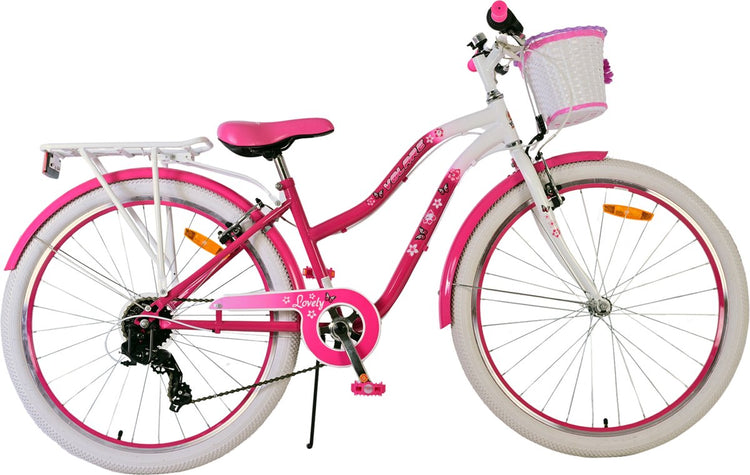 Volare Lovely Children's Bike Girls 26 Zoll rosa 7 Geschwindigkeit