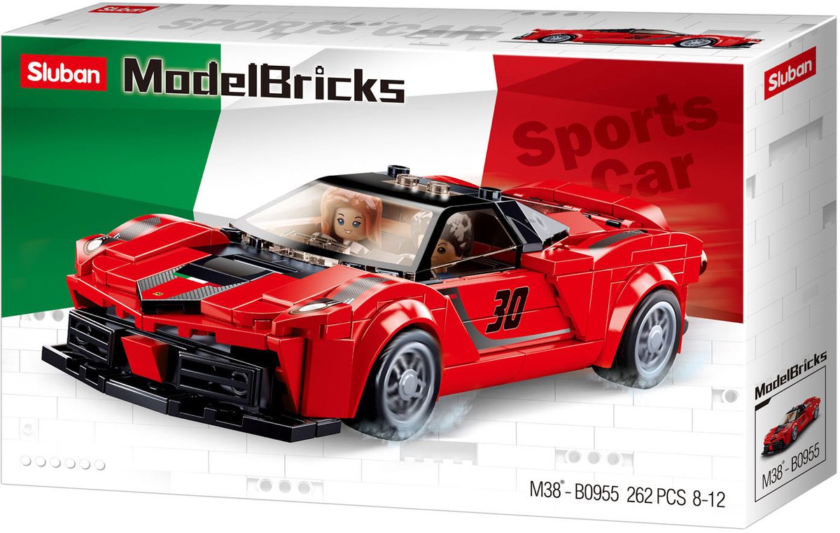 Sluban italienischer Supercar Rot