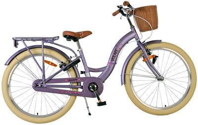 Volare Blossom Children's Bicycle - Mädchen - 24 Zoll - lila - zwei Handbremsen