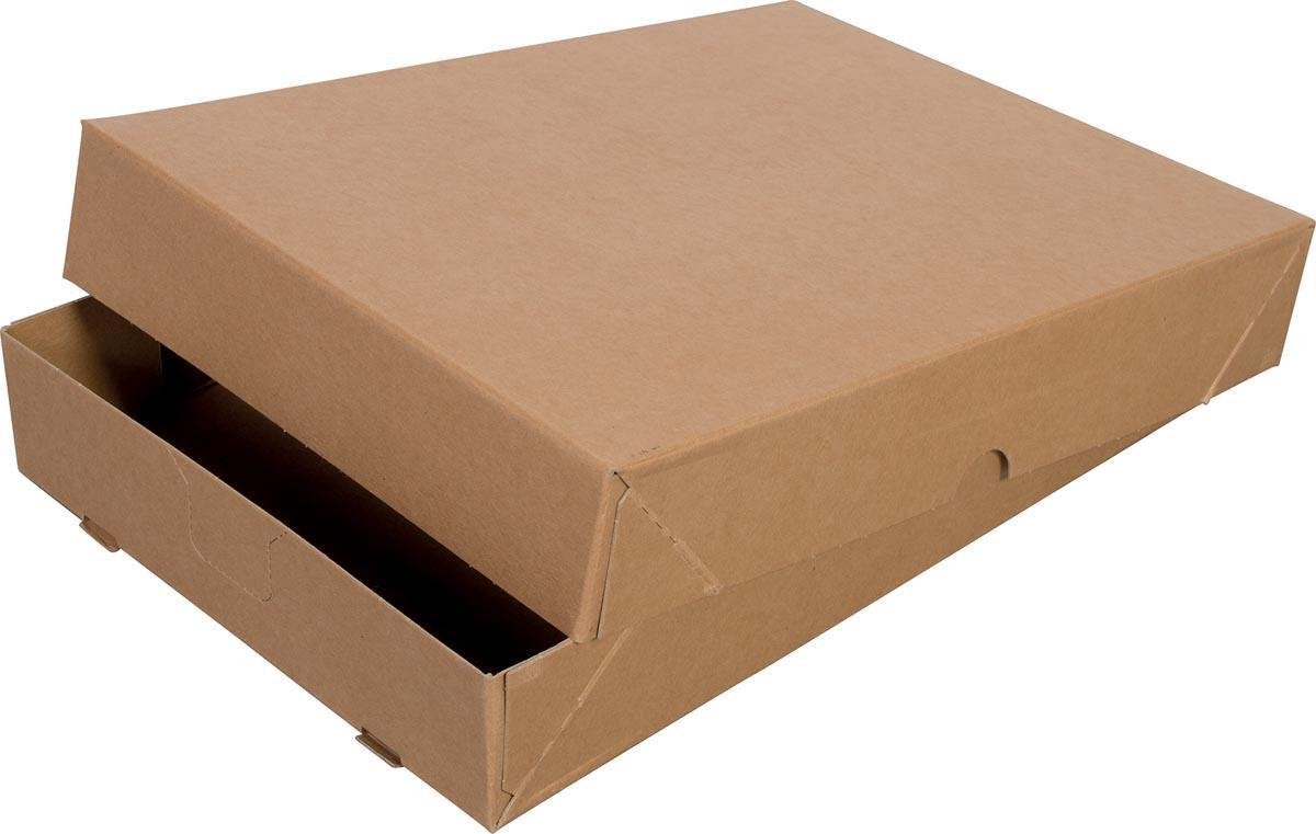 Cleverpack Fertigkarton A4 - 305x218x55mm für 500 Blatt braun - 10 Stück