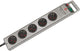 Brennerstuhl Super-Solid-Line-Steckdose 5-fach silber 2,5m h05vv-f 3g1,5 *fr*