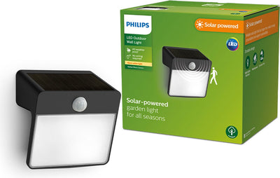 Philips LED Philips Yarixa Solar-Wandleuchte – Schwarz