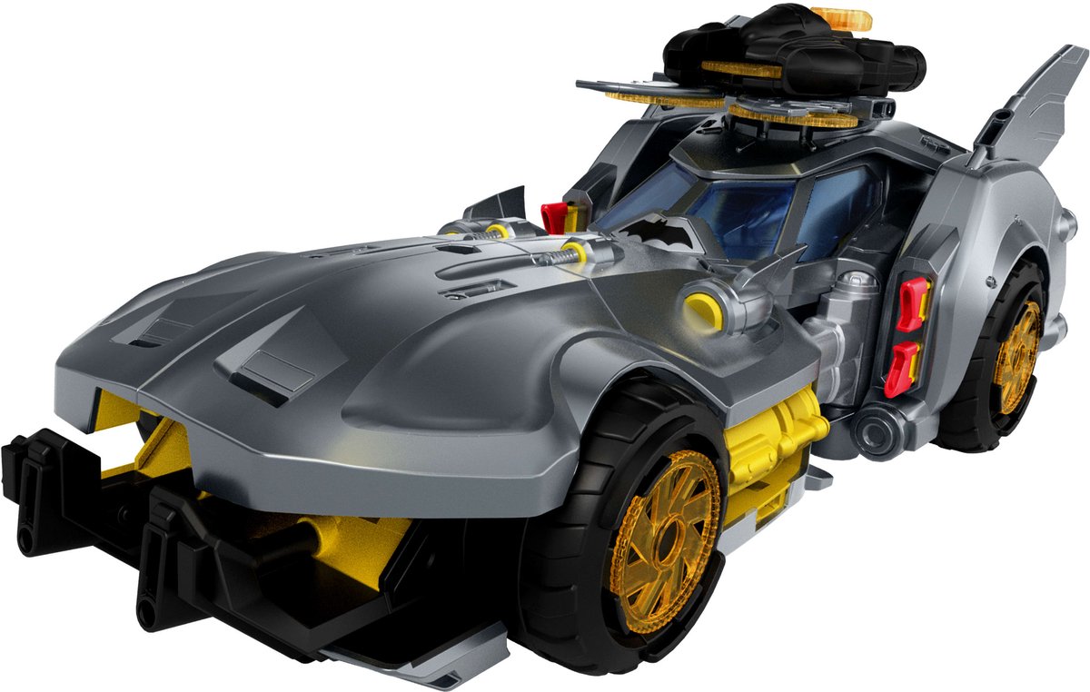 Mattel DC Premier Batmobil – mit Bat-Drohnenkanone und Projektilen