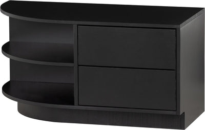 Woood Finca TV-Schrank rund links – Schwarz – 40x78x40