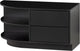 Woood Finca TV-Schrank rund links – Schwarz – 40x78x40