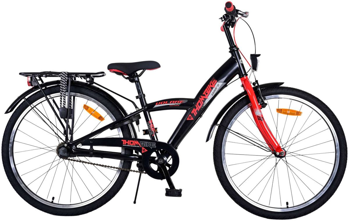 Volare Thombike Children's Bicycle - Jungen - 24 Zoll - Rot - 3 Zahnräder