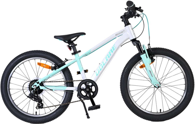 Volare Boost Kinderfahrrad – 20 Zoll – 7 Gänge – Weiß Mintgrün