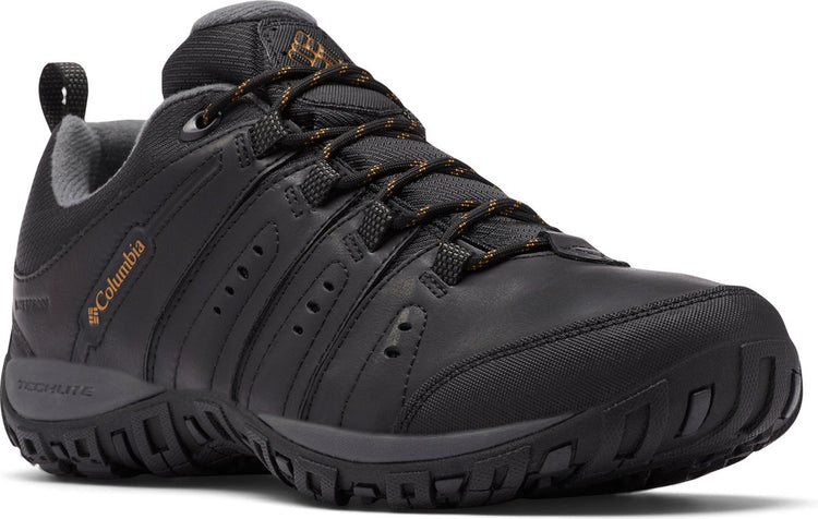 Columbia Woodburn II wasserdichte Herren-Wanderstiefel – Schwarz, Karamell