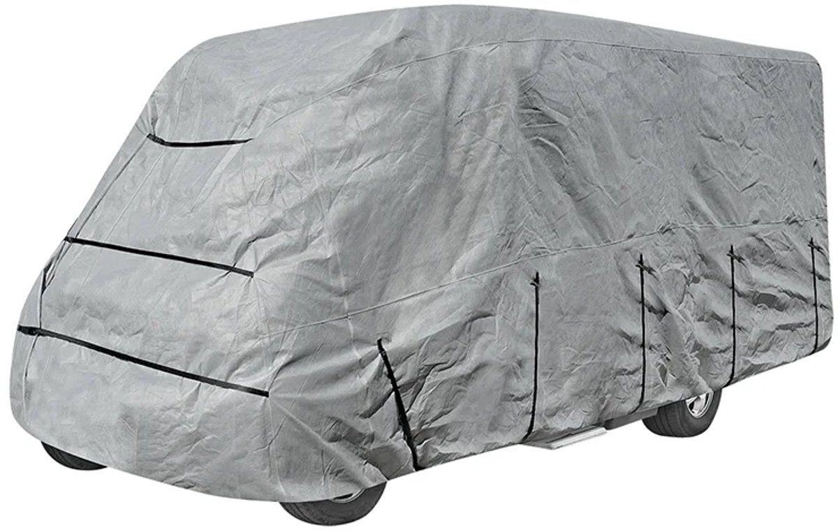 Proplus Wohnmobil-Abdeckung – 700 x 235 x 270 cm – Wohnmobil-Abdeckungen – Wohnmobil-Schutzhülle – Grau