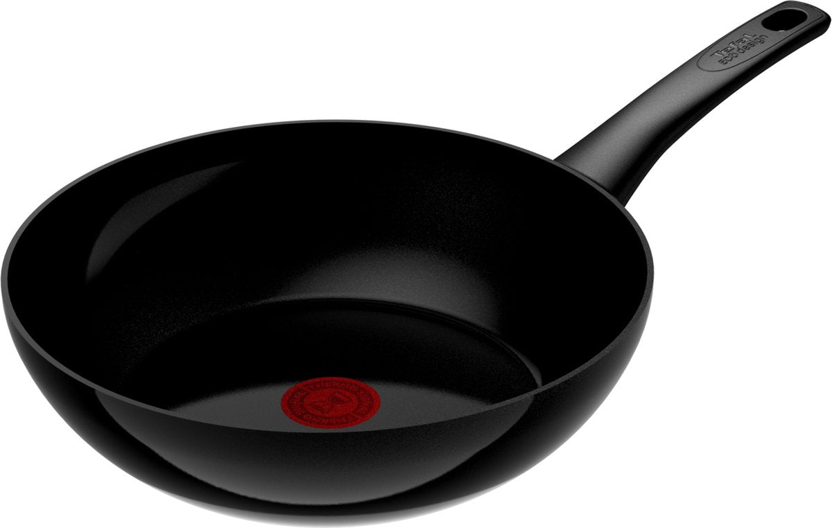 Tefal Renew Black On – Keramik-Wokpfanne – ø28 cm – PFAS-frei – für Induktion geeignet
