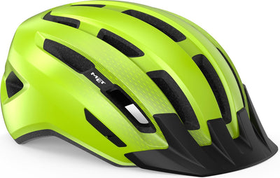 Mit Downtown Fahrradhelm Herren Damen – Fahrradhelm Rennrad Erwachsene – E-Bike – Trekking – Größe M L (58-61 cm) – Fluorgelb (Gelb)