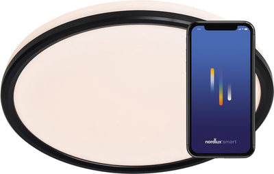 Nordlux liva-deckenleuchte-smart-2700 6500k+rgb-ip44-schwarz
