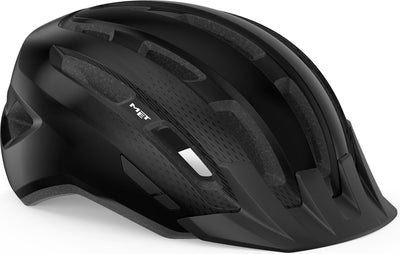 Mit Downtown Fahrradhelm Herren Damen – Fahrradhelm Rennrad Erwachsene – E-Bike – Trekking – Größe S M (52-58 cm) – Schwarz glänzend (Schwarz)