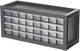 Iris Werkstatt-Organizer 32 Schubladen – dpc‑32 Teileschrank – maximale Organisation – Kunststoff – grau schwarz