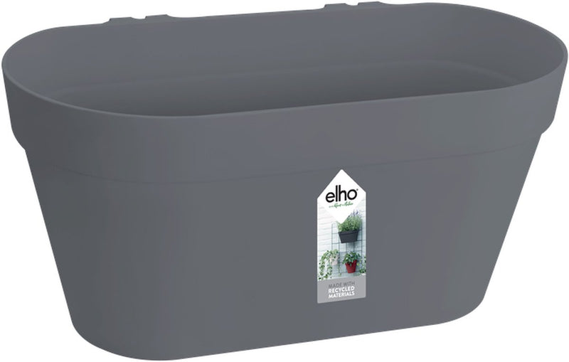 Elho Loft Urban Green Wandtopf Duo 28 – Blumentopf für Außenbalkon – ø 28,0 x H 13,2 cm – Anthrazit