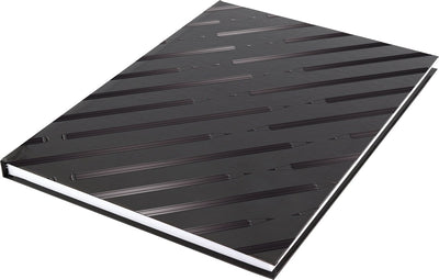 Kangaro-Schnullerbuch – A4 – Schwarz mit Design – 160 leere Seiten – 140-Gramm-Papier – Hardcover – K5584