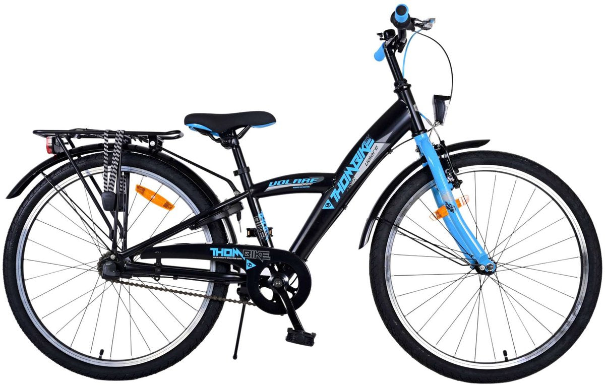 Volare Thombike Children's Bicycle - Jungen - 24 Zoll - Schwarzblau - 3 Zahnräder