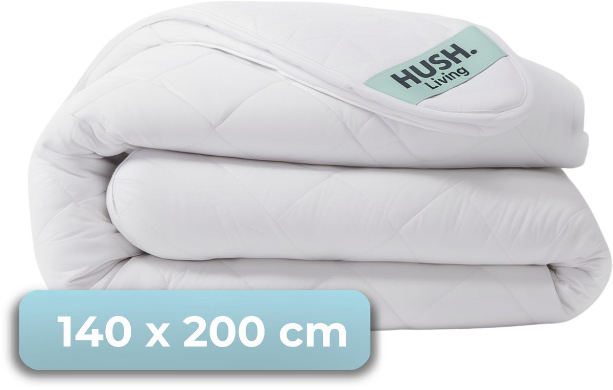 Stille. Living Hush Living – synthetische Bettdecke – alle Jahreszeiten – 140 x 200 cm – 350 g/m² hochwertige Polyesterfaser – mit Befestigungsschlaufen – warm und leicht
