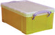 Wirklich nützliche Box 9 Liter transparent gelb